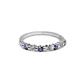 2 - Macie 2.00 mm Iolite and Lab Grown Diamond Wedding Band 