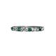 1 - Macie 2.00 mm Emerald and Lab Grown Diamond Wedding Band 