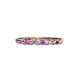 1 - Macie 2.00 mm Amethyst and Lab Grown Diamond Wedding Band 