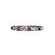 1 - Macie 2.00 mm Ruby and Lab Grown Diamond Wedding Band 