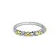 2 - Macie 2.00 mm Yellow and White Lab Grown Diamond Wedding Band 