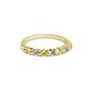 2 - Macie 2.00 mm Yellow and White Lab Grown Diamond Wedding Band 