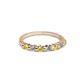 2 - Macie 2.00 mm Yellow and White Lab Grown Diamond Wedding Band 