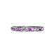 1 - Macie 2.00 mm Amethyst and Lab Grown Diamond Wedding Band 