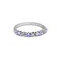 2 - Macie 2.00 mm Tanzanite and Lab Grown Diamond Wedding Band 