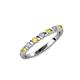 3 - Macie 2.00 mm Yellow and White Lab Grown Diamond Wedding Band 