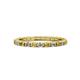 1 - Gracie 2.00 mm Round Citrine and Lab Grown Diamond Eternity Band 