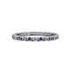 1 - Gracie 2.00 mm Round Iolite and Lab Grown Diamond Eternity Band 