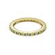2 - Gracie 2.00 mm Round Peridot and Lab Grown Diamond Eternity Band 
