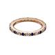 2 - Gracie 2.00 mm Round Blue Sapphire and Lab Grown Diamond Eternity Band 
