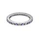 2 - Gracie 2.00 mm Round Iolite and Lab Grown Diamond Eternity Band 