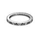 2 - Gracie 2.30 mm Round Black Diamond and White Lab Grown Diamond Eternity Band 