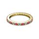 2 - Gracie 2.30 mm Round Ruby and Lab Grown Diamond Eternity Band 