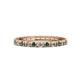 1 - Gracie 2.30 mm Round Lab Created Alexandrite and Lab Grown Diamond Eternity Band 
