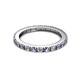 2 - Gracie 2.30 mm Round Iolite and Lab Grown Diamond Eternity Band 