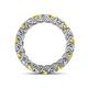 4 - Lucida 3.40 mm Yellow Sapphire and Lab Grown Diamond Eternity Band 