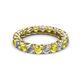 2 - Lucida 3.40 mm Yellow Sapphire and Lab Grown Diamond Eternity Band 