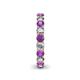 5 - Lucida 3.40 mm Amethyst and Lab Grown Diamond Eternity Band 