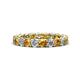 1 - Lucida 3.40 mm Citrine and Lab Grown Diamond Eternity Band 