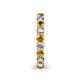 5 - Lucida 3.40 mm Citrine and Lab Grown Diamond Eternity Band 