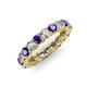 3 - Lucida 3.40 mm Iolite and Lab Grown Diamond Eternity Band 