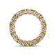 4 - Lucida 3.40 mm Peridot and Lab Grown Diamond Eternity Band 
