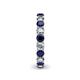 5 - Lucida 3.40 mm Blue Sapphire and Lab Grown Diamond Eternity Band 