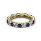 2 - Lucida 3.40 mm Blue Sapphire and Lab Grown Diamond Eternity Band 