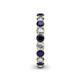 5 - Lucida 3.40 mm Blue Sapphire and Lab Grown Diamond Eternity Band 