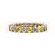 1 - Lucida 3.40 mm Yellow Sapphire and Lab Grown Diamond Eternity Band 