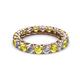 2 - Lucida 3.40 mm Yellow Sapphire and Lab Grown Diamond Eternity Band 