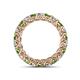 4 - Lucida 3.40 mm Green Garnet and Lab Grown Diamond Eternity Band 