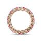 4 - Lucida 3.40 mm Pink Tourmaline and Lab Grown Diamond Eternity Band 
