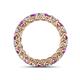 4 - Lucida 3.40 mm Amethyst and Lab Grown Diamond Eternity Band 