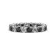 1 - Lucida 3.40 mm Black Diamond and White Lab Grown Diamond Eternity Band 