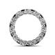 4 - Lucida 3.40 mm Black Diamond and White Lab Grown Diamond Eternity Band 