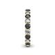 5 - Lucida 3.40 mm Black Diamond and White Lab Grown Diamond Eternity Band 
