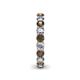 5 - Lucida 3.40 mm Smoky Quartz and Lab Grown Diamond Eternity Band 
