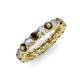 3 - Lucida 3.40 mm Smoky Quartz and Lab Grown Diamond Eternity Band 