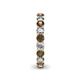 5 - Lucida 3.40 mm Smoky Quartz and Lab Grown Diamond Eternity Band 