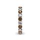 5 - Lucida 3.40 mm Smoky Quartz and Lab Grown Diamond Eternity Band 