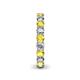 5 - Lucida 3.40 mm Yellow Sapphire and Lab Grown Diamond Eternity Band 