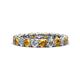 1 - Lucida 3.40 mm Citrine and Lab Grown Diamond Eternity Band 