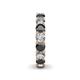 5 - Lucida 4.00 mm Black Diamond and White Lab Grown Diamond Eternity Band 