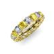 3 - Lucida 4.00 mm Yellow Sapphire and Lab Grown Diamond Eternity Band 