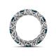 4 - Lucida 4.00 mm London Blue Topaz and Lab Grown Diamond Eternity Band 