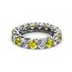 2 - Lucida 4.00 mm Yellow Diamond and White Lab Grown Diamond Eternity Band 