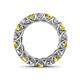 4 - Lucida 4.00 mm Yellow Diamond and White Lab Grown Diamond Eternity Band 