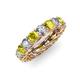 3 - Lucida 4.00 mm Yellow Diamond and White Lab Grown Diamond Eternity Band 