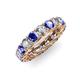 3 - Lucida 4.00 mm Tanzanite and Lab Grown Diamond Eternity Band 
